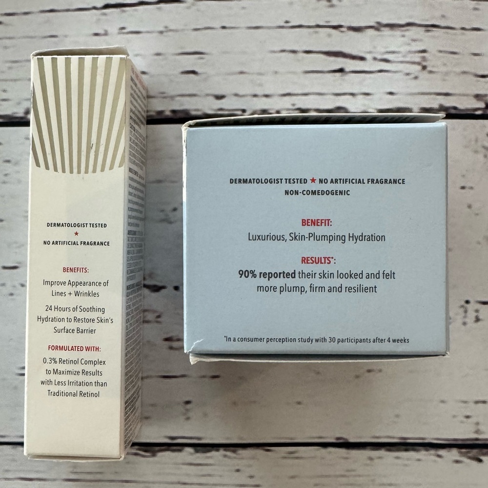 NIB First Aid Beauty Firming Cream and 0.3% Retinol Complex Serum Set - Picture 2 of 14